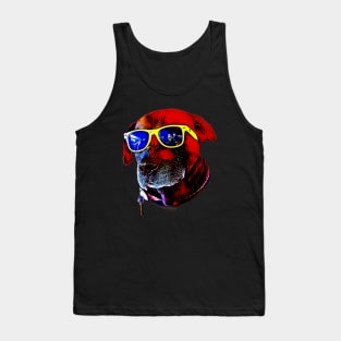 cool dog in sunglasses Tank Top